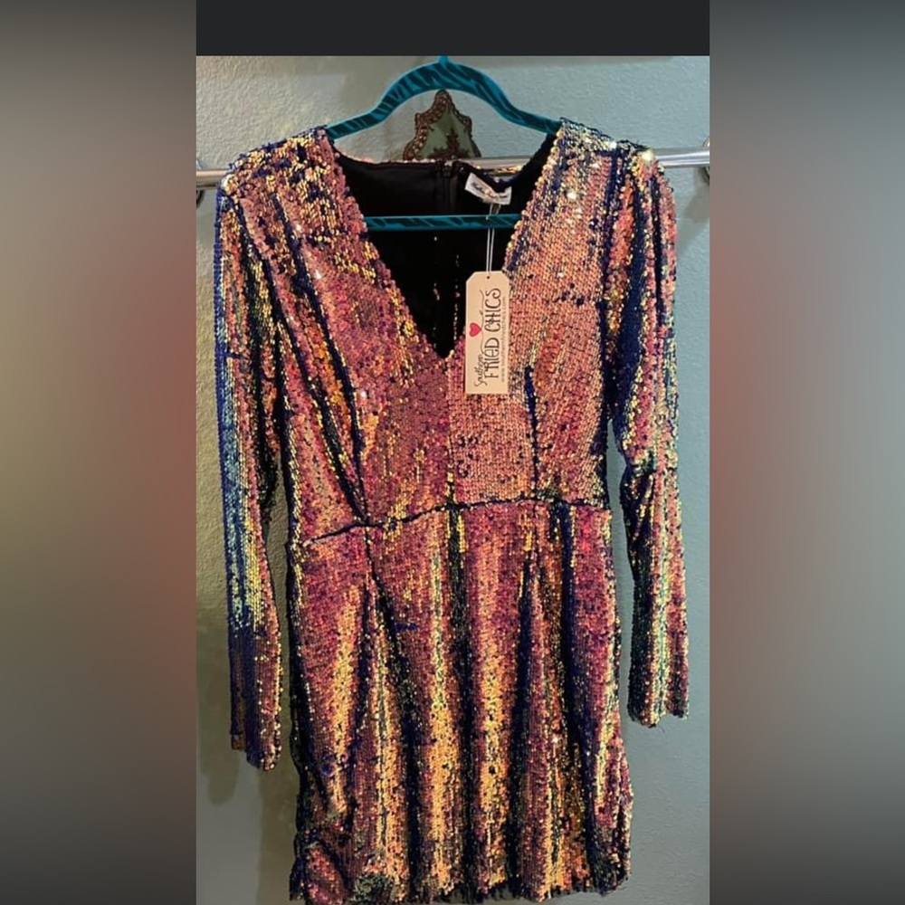 Southern Fried Chics Cosmic Cowgirl dress NWT